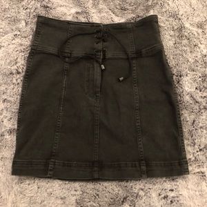 Free People high waist mini skirt